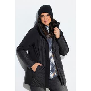 Ulla Popken HYPRAR Giacca Softshell Trapuntata Idrorepellente Linea A con Cappuccio  