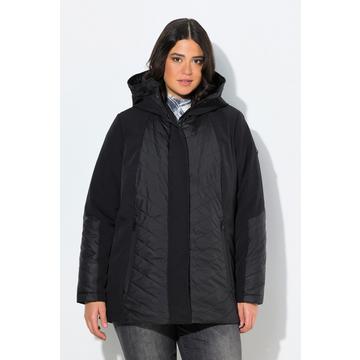 Giacca di softshell HYPRAR per le intemperie con taglio svasato, cappuccio e trapuntatura