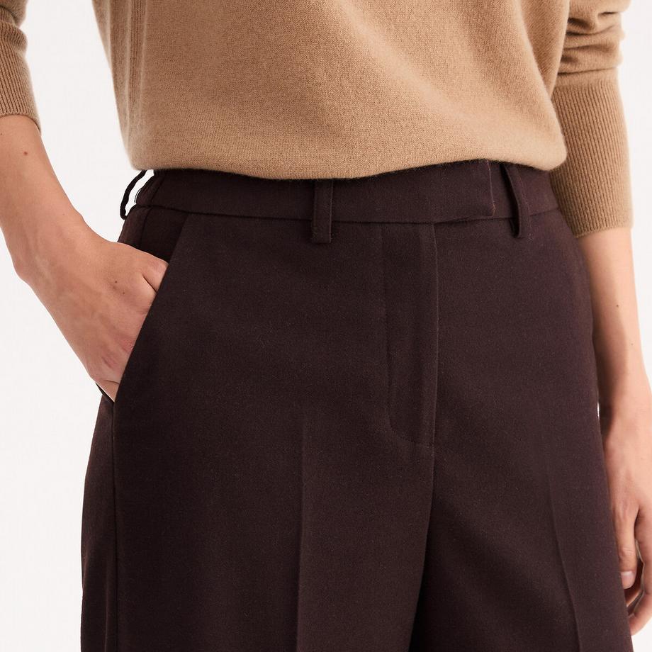 La Redoute Collections Pantalon large taille haute  