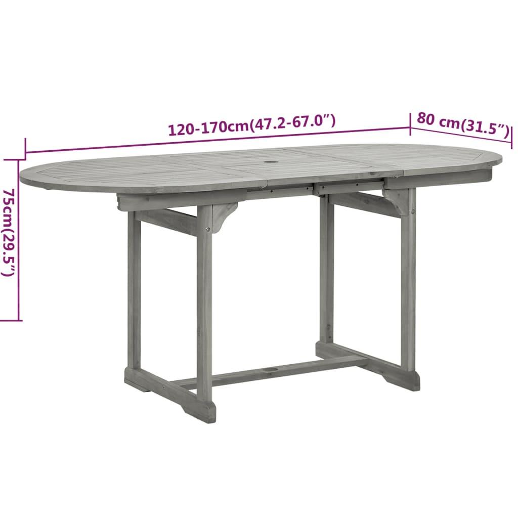 VidaXL set da pranzo da giardino Legno di acacia  