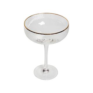 Beliani Champagnerschalen im 4er Set aus Glas Retro TOPAZ  