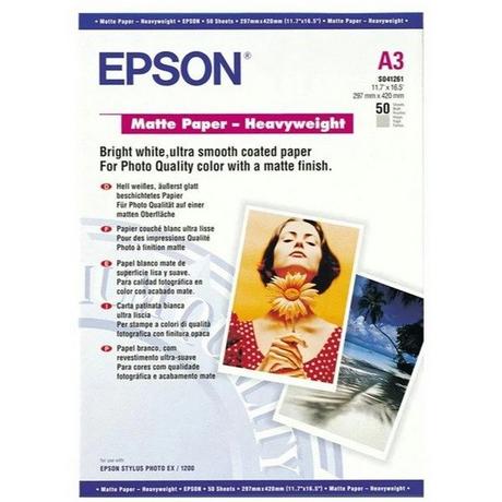 EPSON  Papier poids lourd (167g/m2, A3, 50x) 