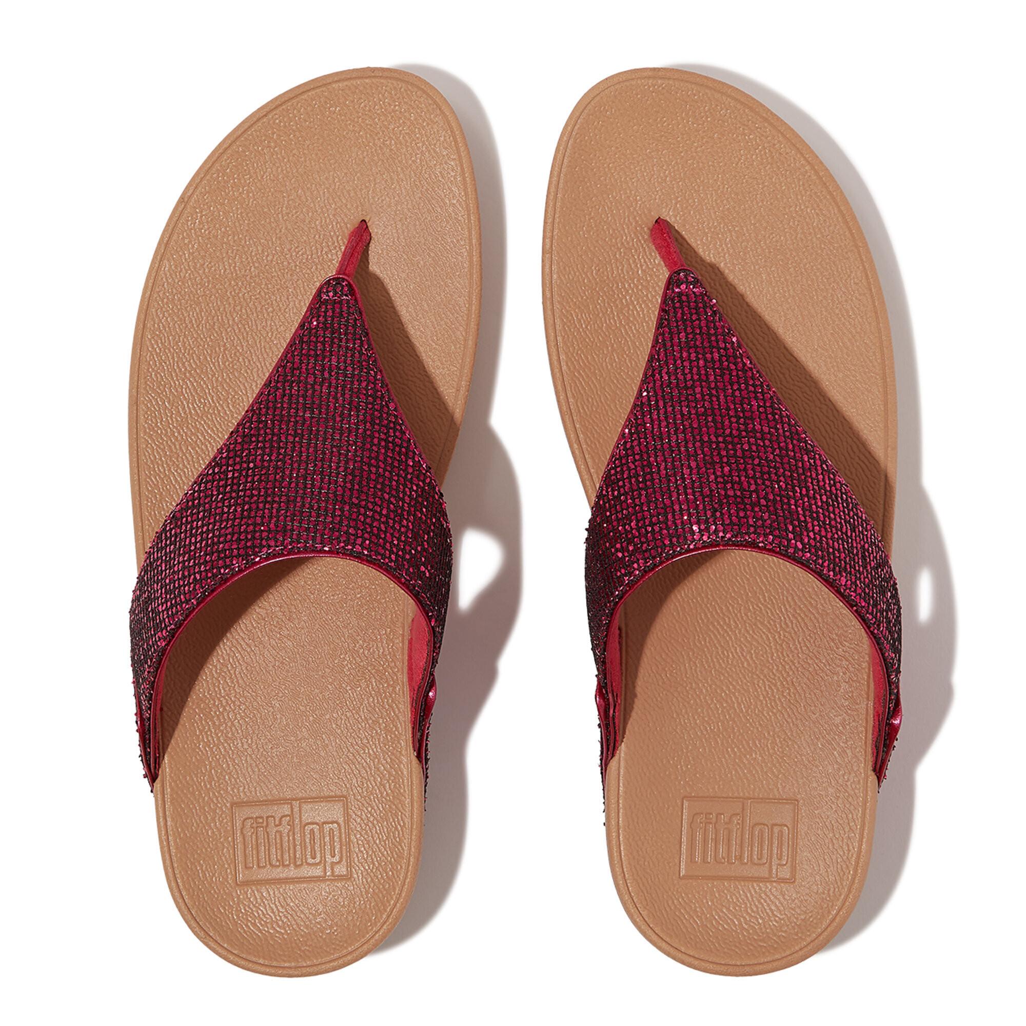 Fitflop  sandales lulu toe post - glitterball 