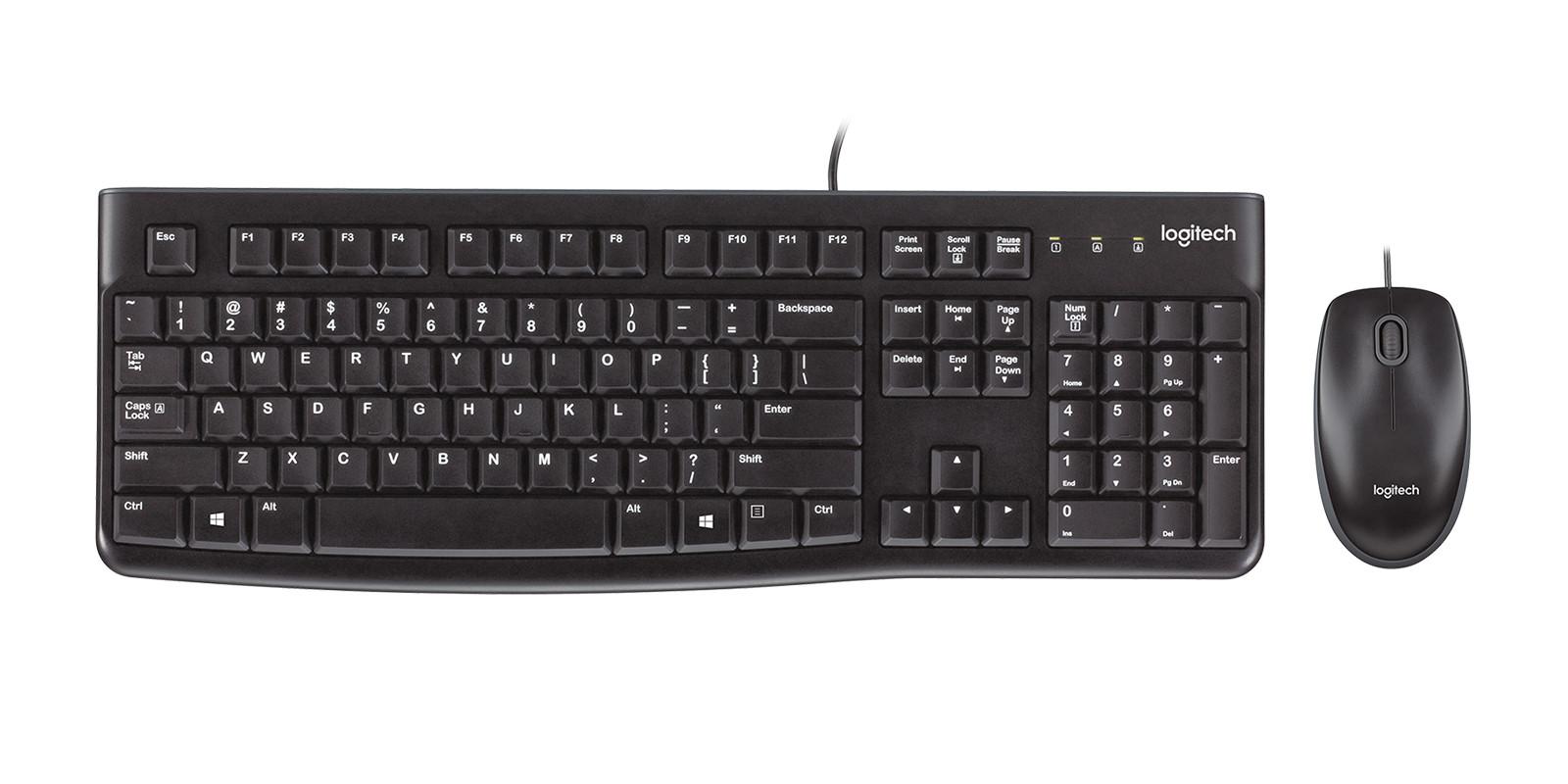 Logitech  MK120 (Eng. Int., Kabelgebunden) 