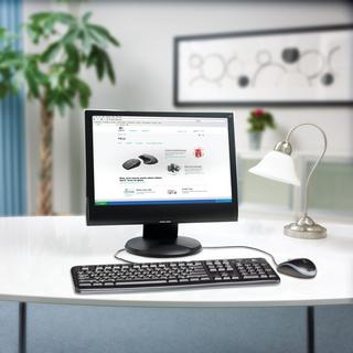 Logitech  Desktop MK120 tastiera Mouse incluso USB QWERTY Inglese britannico Nero 
