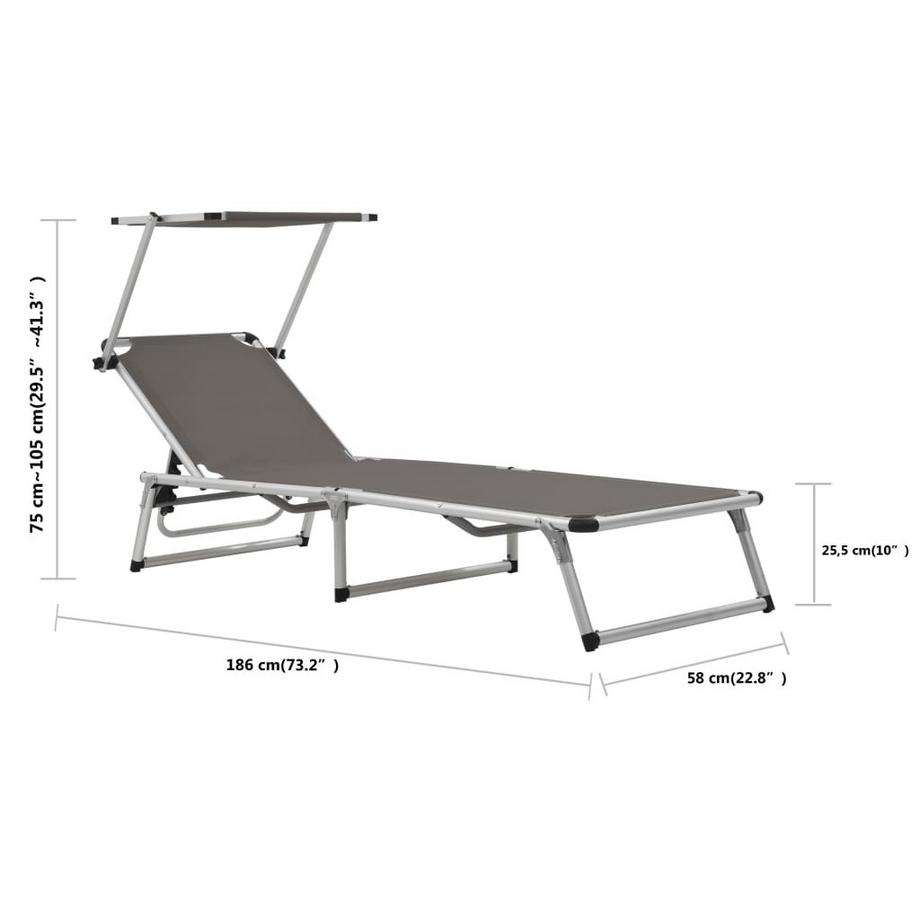 VidaXL Chaise Longue  
