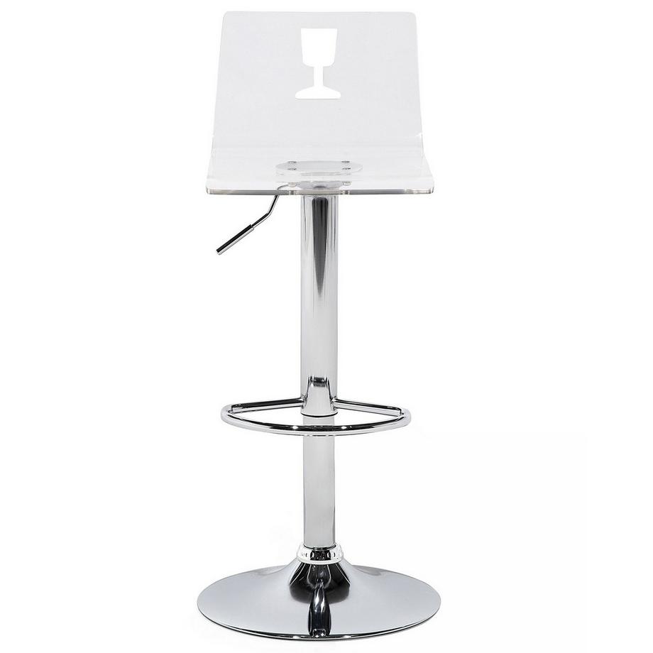 Beliani Lot de 2 chaises de bar en Acrylique Moderne BUSAN  