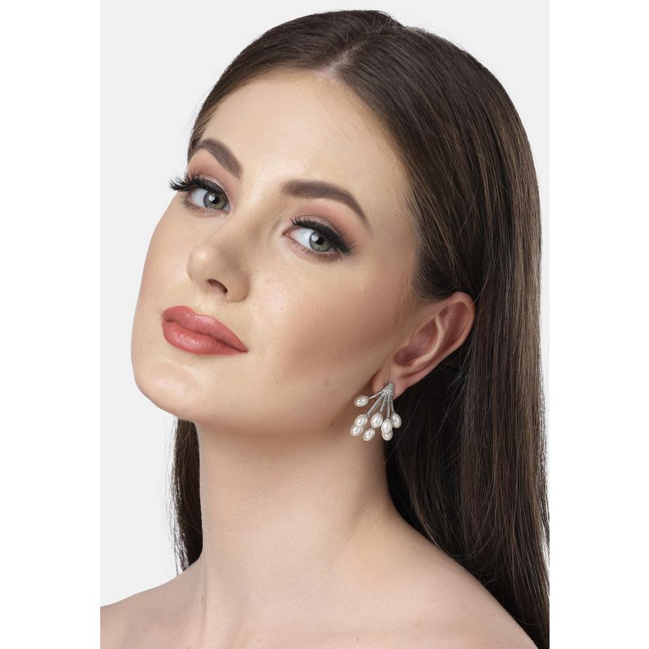 AVANT-GARDE PARIS  Collezione Diva Orecchini a Goccia a Grappolo di Zircone 