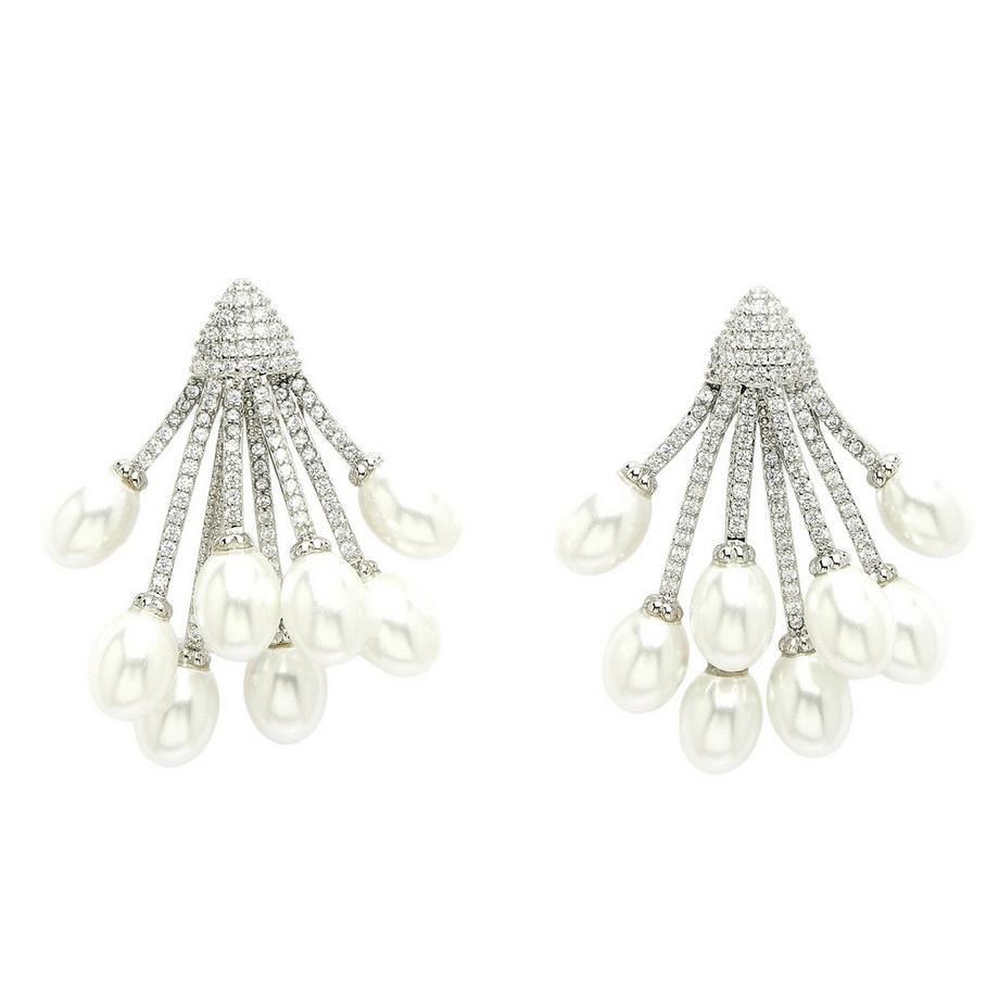 Collezione Diva Orecchini a Goccia a Grappolo di Zircone