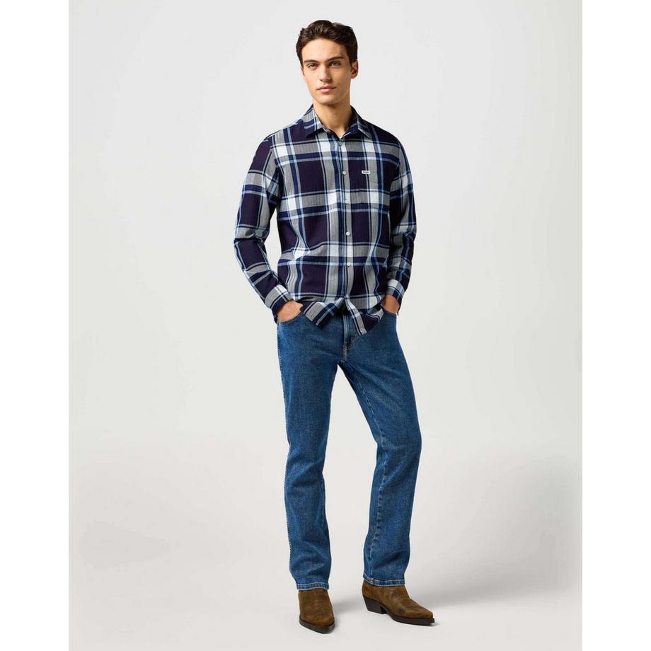 Wrangler Langarm 1 Pkt Hemd  