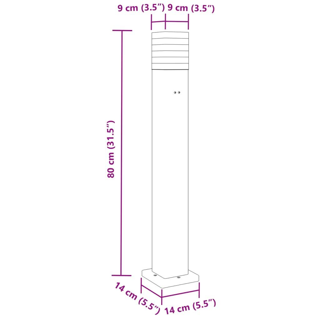 VidaXL Lampadaire d'extérieur aluminium  