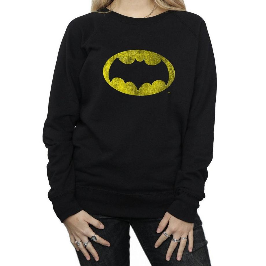 DC COMICS Batman Distressed Logo Sweatshirt  