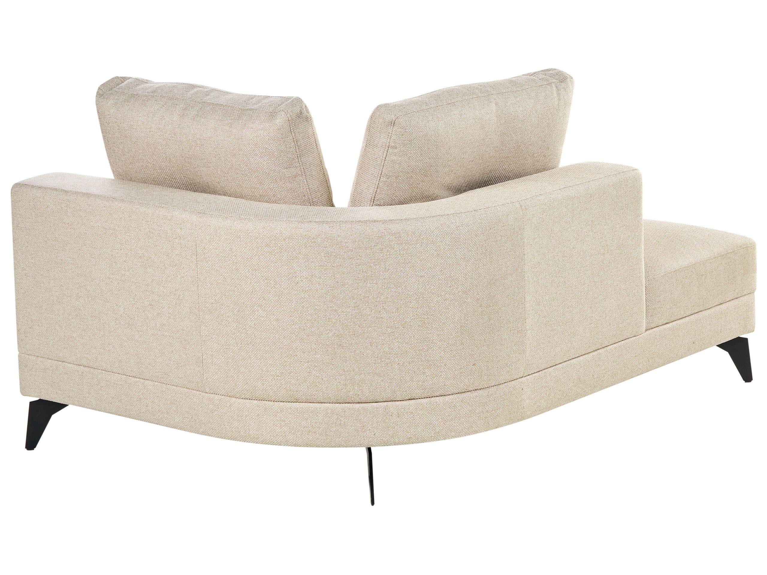 Beliani Chaise longue en Lino sintetico Moderno MARUM  