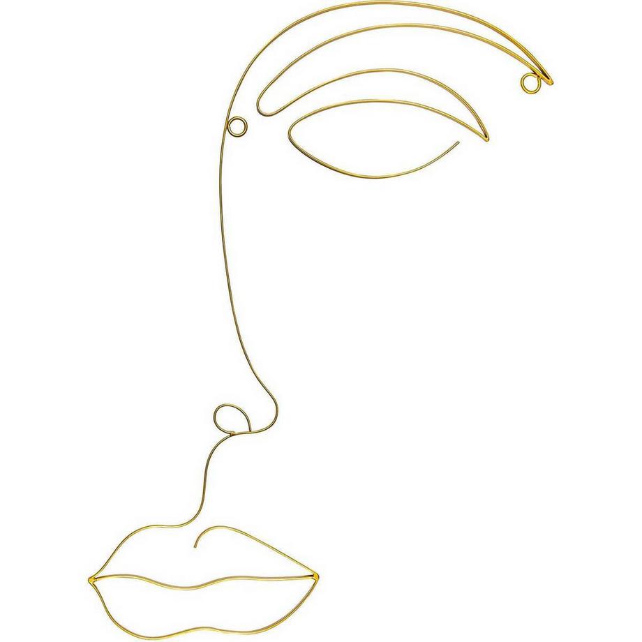 mutoni Décoration murale Goldie laiton  