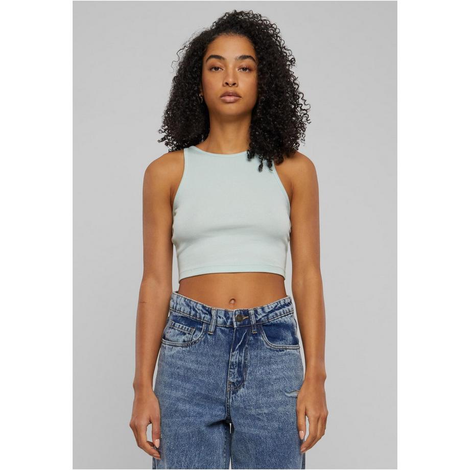 URBAN CLASSICS Organic Cropped Rib Top  
