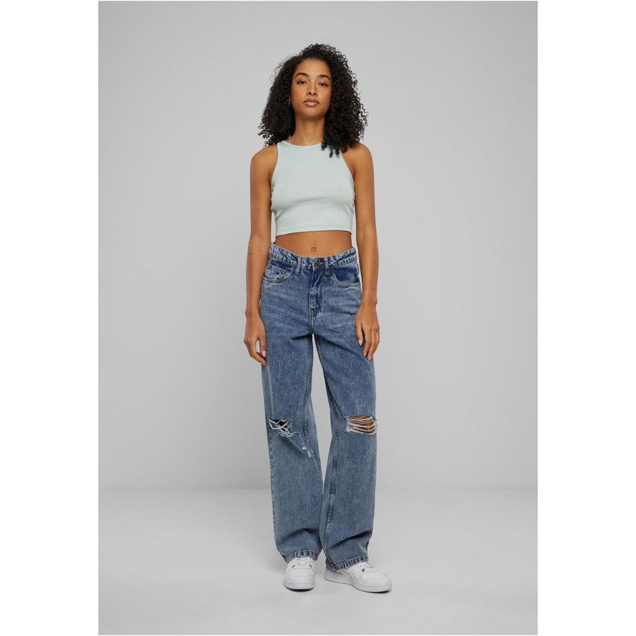 URBAN CLASSICS Organic Cropped Rib Top  