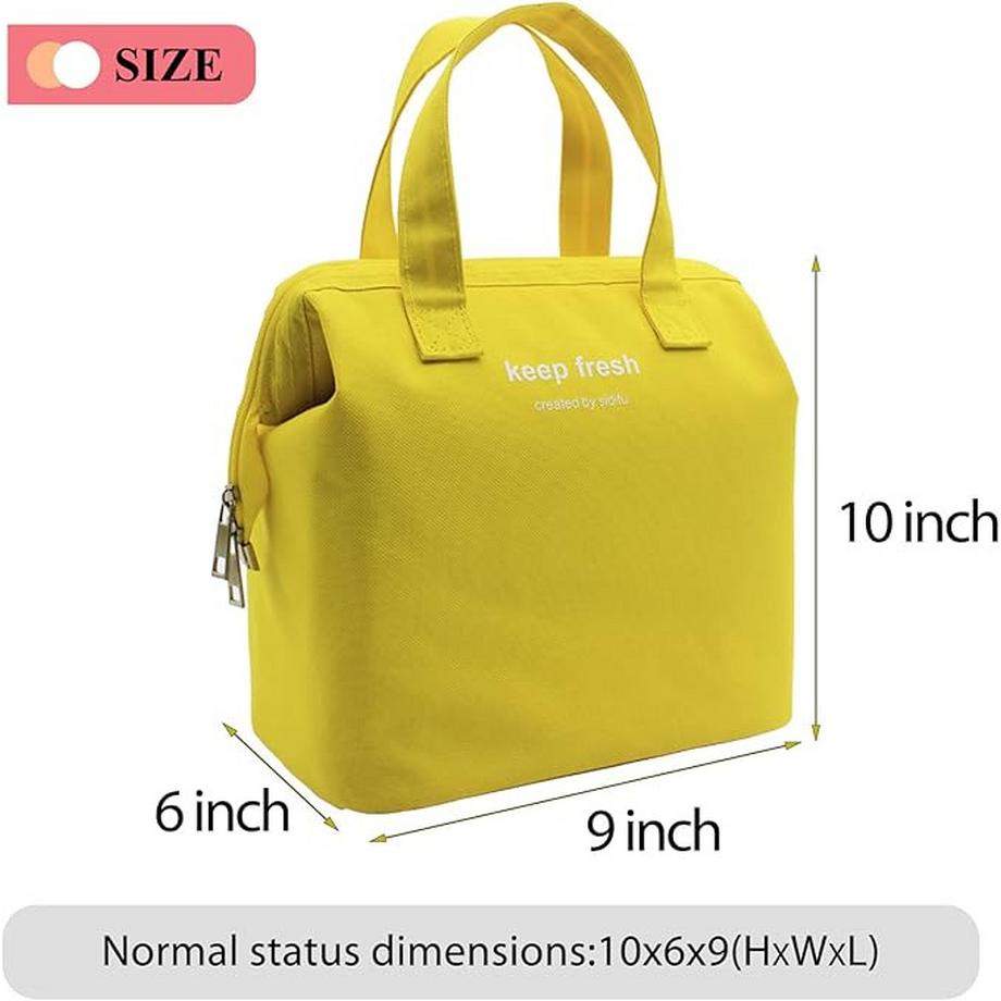 Only-bags.store  Isolierte Lunch Bag, einfache Bento Kühltasche, Lunch Tote Bag für Lunch Box, Erwachsene Picknick Arbeiten Wandern Strand Lunch Bag 