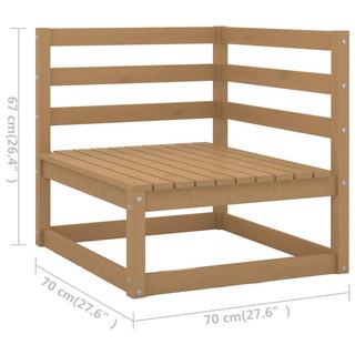 VidaXL Mittelsofa kiefernholz  