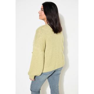 Studio Untold  Cardigan oversize, bordure en dentelle, manches longues 