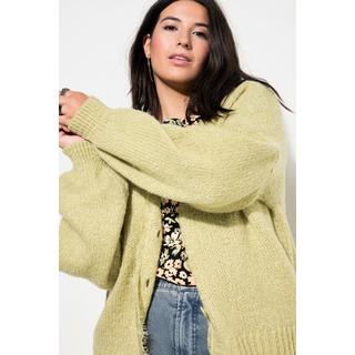 Studio Untold  Cardigan dal taglio oversize con orli di pizzo e maniche lunghe 