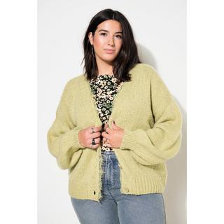 Studio Untold  Cardigan dal taglio oversize con orli di pizzo e maniche lunghe 