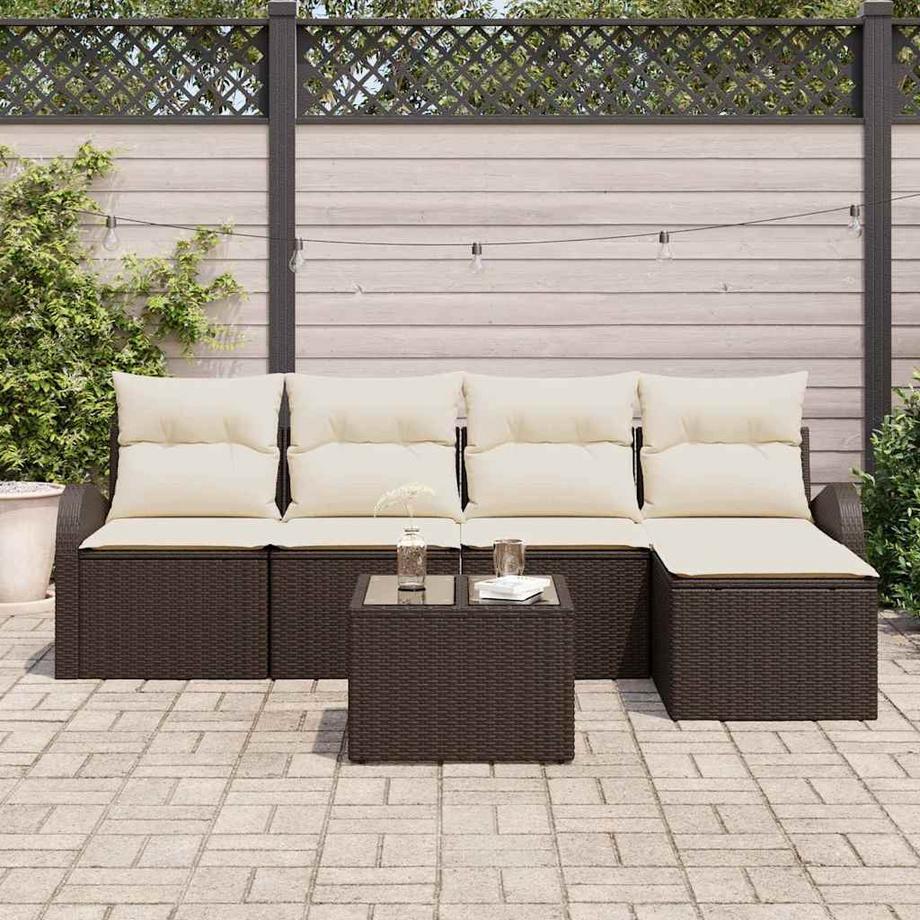 VidaXL Divano da giardino Polyrattan  