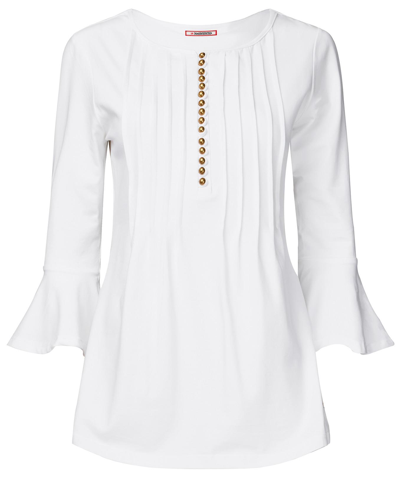 Joe Browns Top Lungo in Jersey con Abbottonatura  