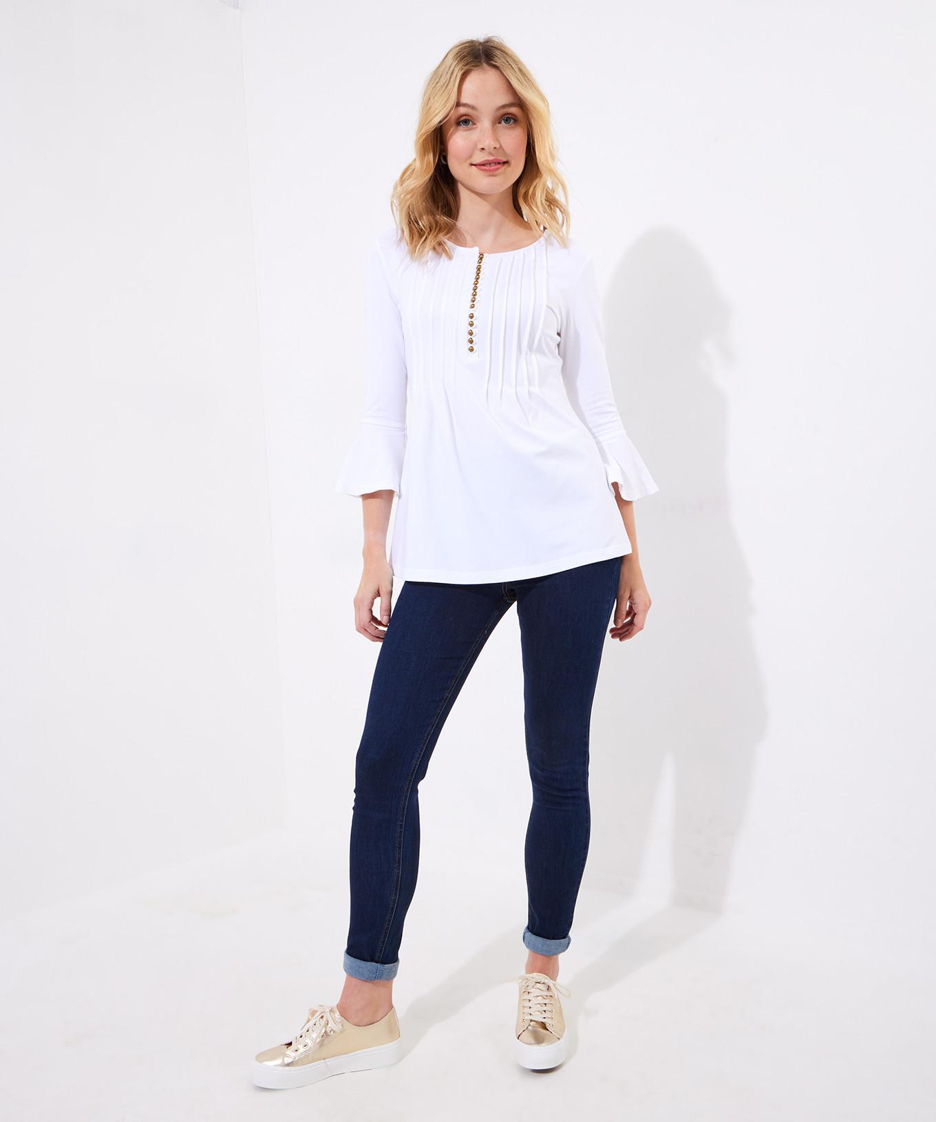 Joe Browns Top Lungo in Jersey con Abbottonatura  