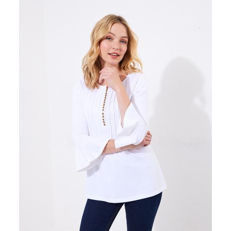 Joe Browns Top Lungo in Jersey con Abbottonatura  