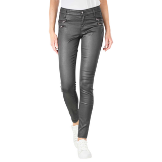 MAC Beschichtete Zip Skinny Jeans  