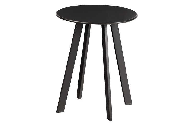 mutoni Table d'appoint Fer noir 40  