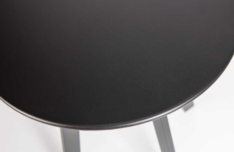 mutoni Table d'appoint Fer noir 40  