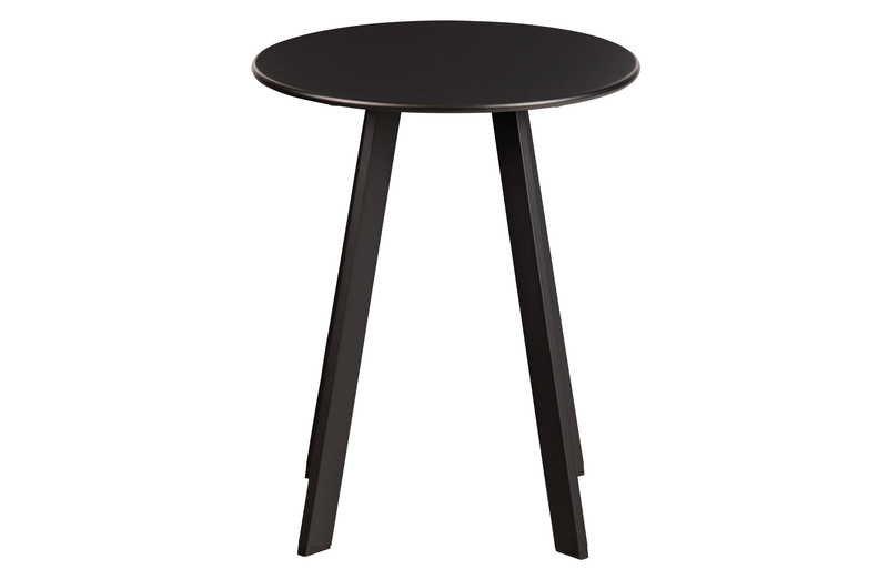 mutoni Table d'appoint Fer noir 40  