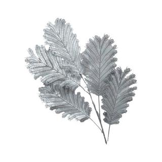 Aulica DEKORATIVE BLUME BLÄTTER SILBER H90CM  