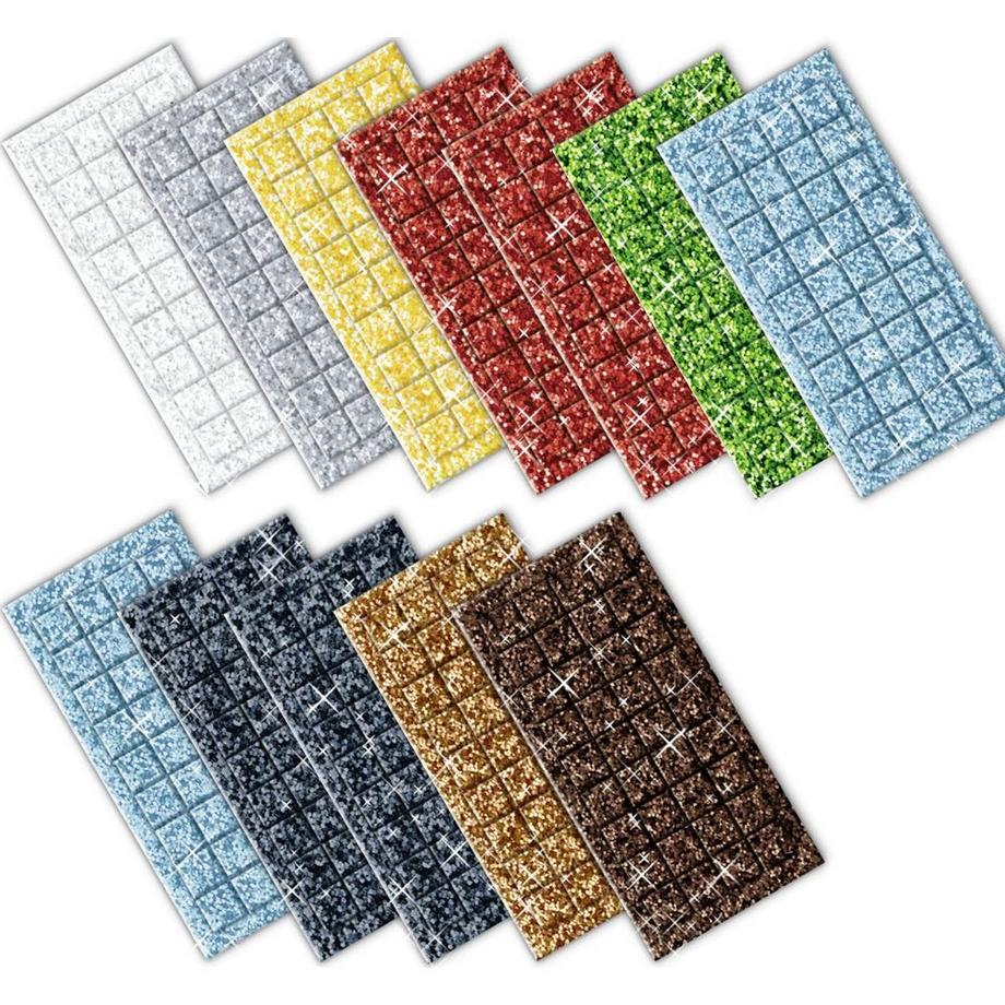 Ursus  URSUS Moosgummi Mosaik 8420017 Glitter Traktor 25x25cm 