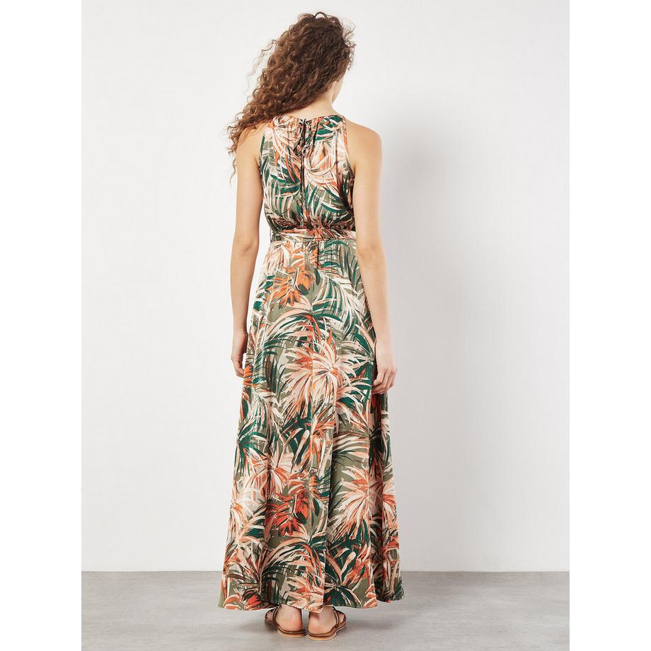 APRICOT Painterly Robe Midi Tropicale  