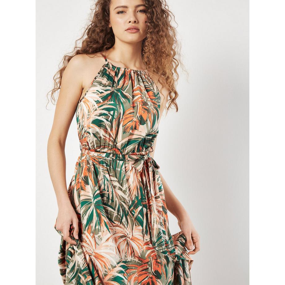 APRICOT Painterly Robe Midi Tropicale  