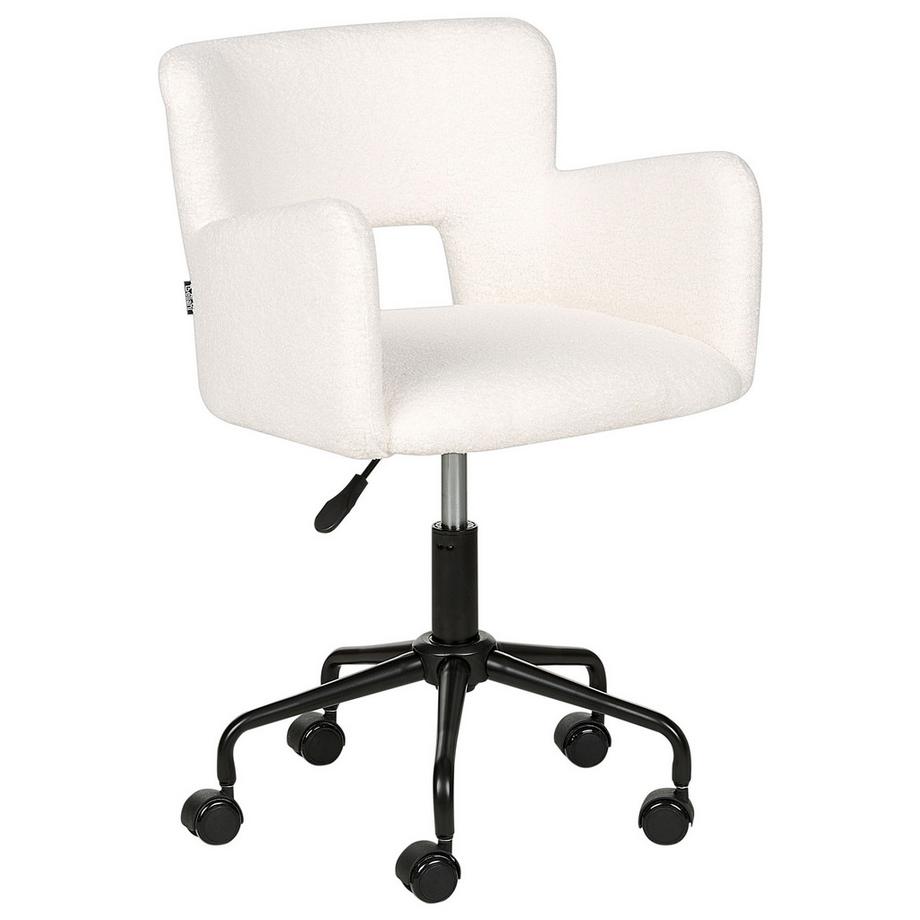 Beliani Chaise de bureau en Bouclé Moderne SANILAC  