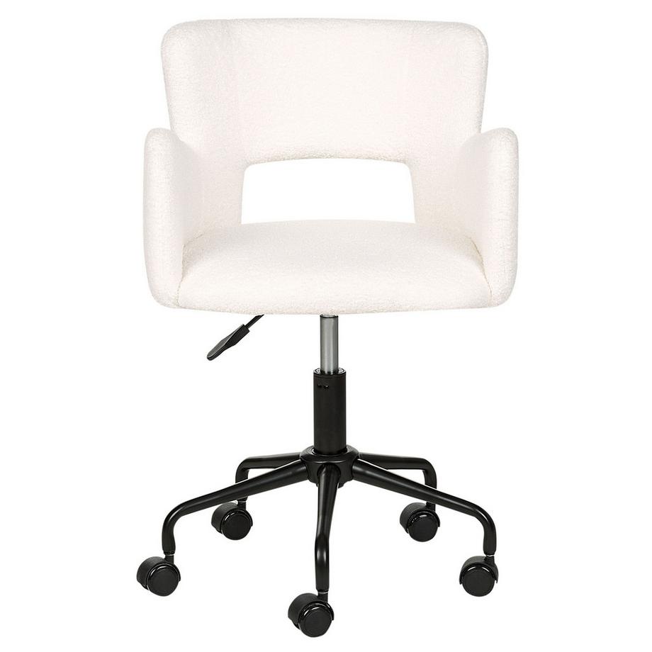 Beliani Chaise de bureau en Bouclé Moderne SANILAC  