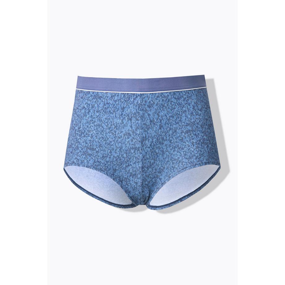 Ulla Popken Culotte Hipster Jersey Mélangé Aspect Jean  