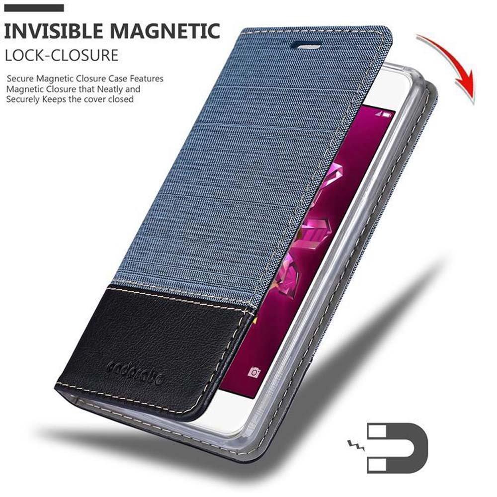 Cadorabo  Housse compatible avec Huawei Enjoy 7 - Coque de protection avec fermeture magnétique, fonction de support et compartiment pour carte 