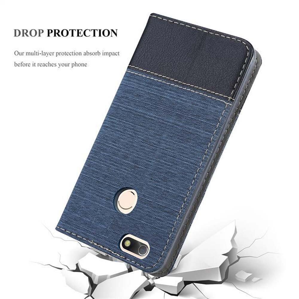 Cadorabo  Housse compatible avec Huawei Enjoy 7 - Coque de protection avec fermeture magnétique, fonction de support et compartiment pour carte 