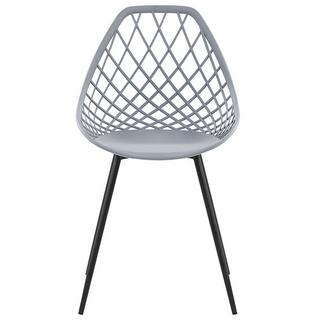 Beliani Esszimmerstuhl 2er Set aus Kunststoff Modern CANTON  