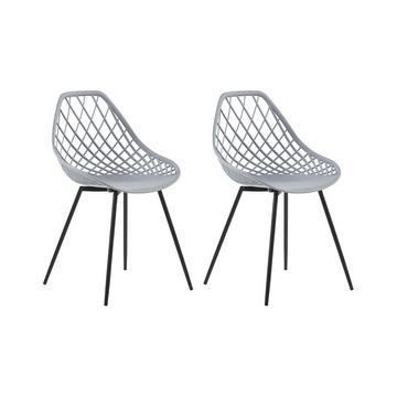 Lot de 2 chaises en Matière synthétique Moderne CANTON