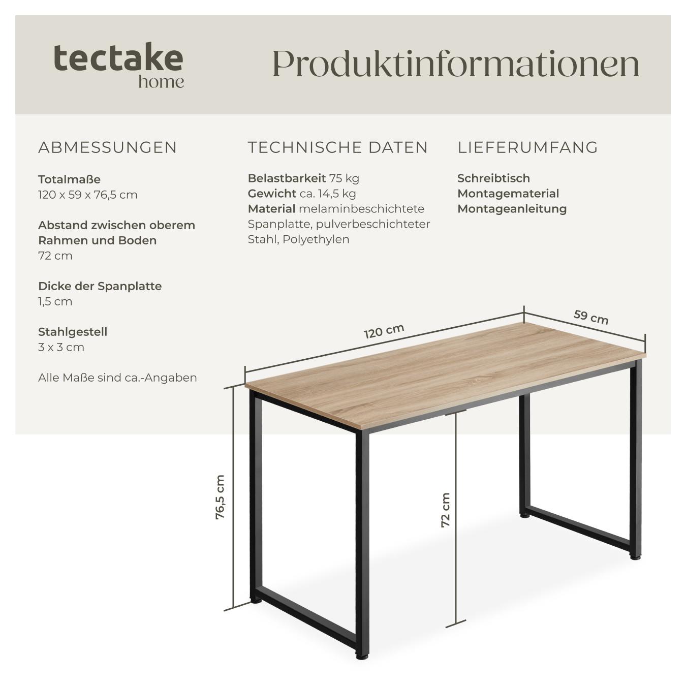 Tectake Scrivania Flint  
