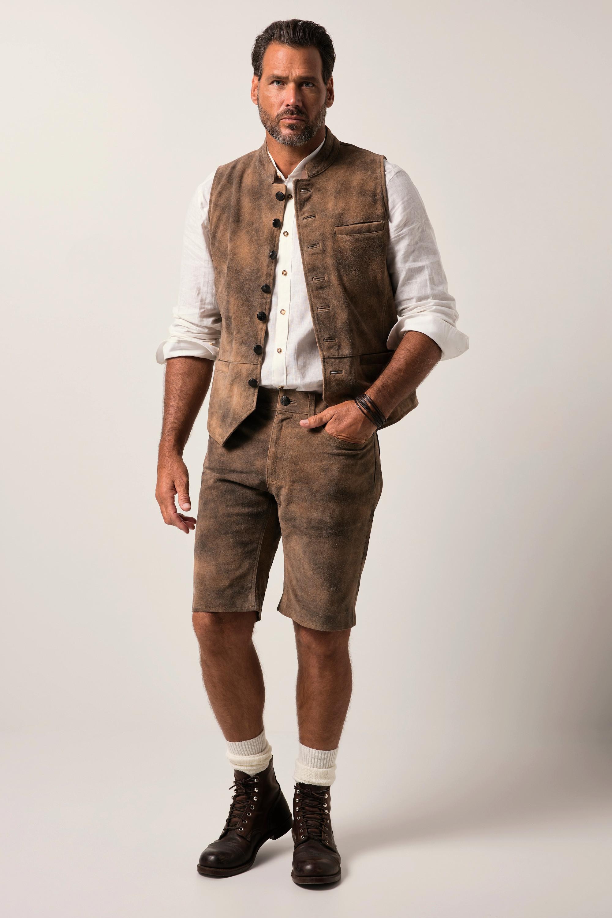 JP1880 Tracht Leder Bermuda Regular Fit  