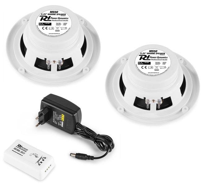 Power Dynamics  BT10SET altoparlante 2-vie Bianco Wireless 60 W 