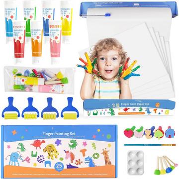 Abwaschbares Fingerfarben-Set, ungiftige Fingerfarben für Kinder-Kunstzubehör