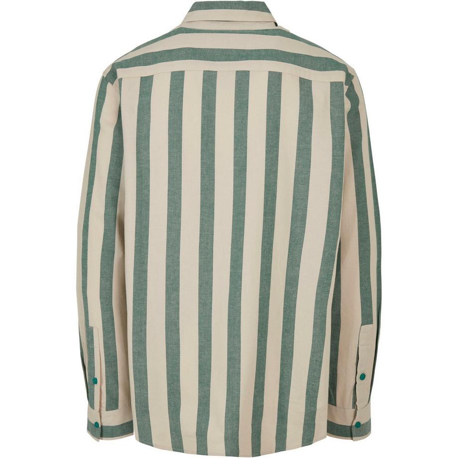 URBAN CLASSICS Camicia a Righe Maniche Lunghe  