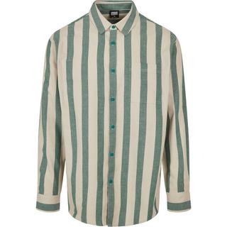 URBAN CLASSICS Gestreiftes Langarmhemd  